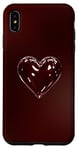 Coque pour iPhone XS Max Cœur rouge bordeaux mignon gothique amour coeur fille femme