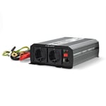 Nedis Power Inverter Modificeret sinus | Indgangsspænding: 12 V DC | Enhedens strømudgangsforbindelse: Type F (CEE 7/3) / USB-A | 230 V AC 50 Hz | 1000 W | Peak-effekt: 2000 W | Skrueterminal | Sølv