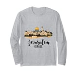 Jerusalem Israel Skyline Jewish Israeli Souvenir Women Men Long Sleeve T-Shirt