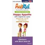 ActiKid - Happy Appetite Immune System, Elderberry with Black Seed Oil - 120 ml.