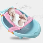 Tapis de Bain Bébé Nouveau-né Coussin de Baignoire Pliable Support Siège de Bain Antidérapan Transat Hamac de Bain Bébé Réglable Siège Baignoire de