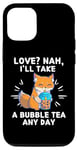 Coque pour iPhone 14 Kawaii Fox Love ? Nah, I'll Take A Bubble Tea Any Day