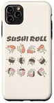 Coque pour iPhone 11 Pro Max Mignon Kawaii Rouleau de Sushi Dessin animé Dessin animé Japonais Nourriture Anime