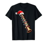 Flute Instrument Christmas Hat Xmas T-Shirt