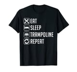 Eat Sleep Trampoline Repeat Funny Trampolining T-Shirt