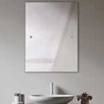 Innova Decor Ltd Rectangle Drilled Bathroom Wall Mirror 45X60cm