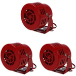 Tlily - 3X 12V Automotive Air Siren Horn Car Truck vtg Motor Driven Fire Rescue États-