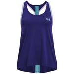 Under Armour Junior Girls Knockout Tank Top Vest UA Gym Training Kids Sleeveless