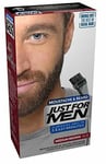 Just for men Moustache & Beard Medium Brown Dye, Eliminates Grey  M35