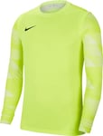 Nike Men's M NK DRY PARK IV JSY LS GK Long Sleeved T-Shirt, Volt/White/(Black), S