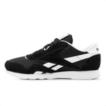 Reebok Men's Classic Nylon Sneaker, Core Black/FTWR White/FTWR White, 11.5 UK