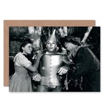 Birthday Movie Film Still Wizard Oz Garland Bw Blank Greeting Card With Envelope