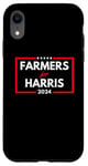 Coque pour iPhone XR Farmers for Harris 2024 Vote pour l'élection présidentielle Kamala