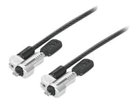 Kensington Nanosaver Masterkey Twin Head Lock Cable Lock - Sikkerhetskabellås - Svart - 2.4 M - For Thinkcentre M75t Gen 2  Thinkpad L13 Yoga Gen 3  T14s Gen 3  X13 Gen 3