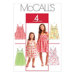 McCall's Patterns M5613 Patrons de Robes pour Fille Blanc Taille CCE 3 à 6 Ans