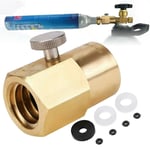 to W21.8-14 CO2 Adapter Cylinder Refill Adaptor with Bleed Valve For Sodastream