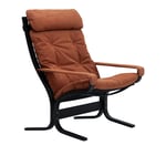 LK Hjelle - Siesta Classic High Black With Armrests Dunes 21002 Rust