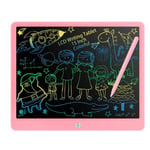 15icn LCD Planche À Dessin Tablette Chiffre Magique Tableau Noir Art Peinture Outil Enfants Jouet Cerveau Jeu Enfant Cadeau - Type 15-inch-colour-Pink