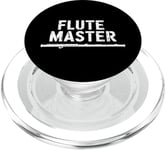 Flute Master, Flute Instrument Player and Orchestra Flutist PopSockets PopGrip for MagSafe