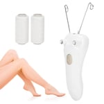 (Gold)USB Charging Electric Cotton Thread Epilator Facial Body Hair Removal