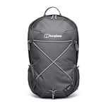 Berghaus Unisex 24/7 Backpack 20 Litre | Comfortable Fit | Durable Design | Rucksack for Men and Women, Grey Pinstripe/Jet Black, 20 Litres