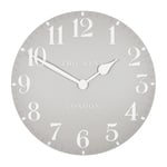 Thomas Kent Arabic Numerals Wall Clock Dove Grey John Lewis 12" (30cm)