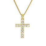 Hip Hop Men Women Jewelry Bling Rhinestone Crystal Cross Pendant Necklace Necklaces & Pendants Jewelry & Watches For Woman Valentine Easter Gift