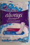 ALWAYS DISCREET FOR SENSITIVE BLADDER LONG PLUS (5 DROPS)  1 X PACK OF 8 PADS