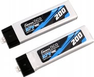 Gens Ace 200Mah 3.7V 45C 1S1p Lipo Battery (2Pcs)