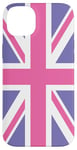 iPhone 14 Plus Purple and Pink, United Kingdom The Union Jack Flag Case