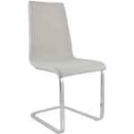 Tommychairs - Chaise cantilever LONDON avec Pieds en acier chromÃ© Ã haute rÃ©sistance et assise en bois multicouche, rembourrÃ©e et revÃªtue en