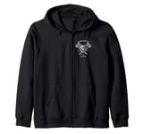 Bruce Lee Silver Dragon Face Legacy Zip Hoodie