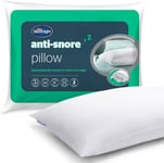 Silentnight Anti-Snore Pillow - Hypoallergenic Med Firm S-Shaped  Snoring Relief