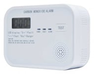 DIGITAL CARBON MONOXIDE (CO) DETECTOR ALARM BATTERY POWERED STOVE COAL UK NEW