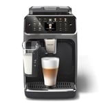 Philips Machine à Expresso LatteGo Automatique Series 5500, Technologie SilentBrew & Quick Start, Café Aromatique avec Grains Fraîchement Moulus, 20 Boissons Chaudes et Glacées, Gris (EP5544/50)