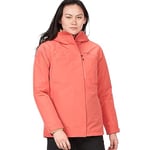 Marmot Wm's Ramble Component Jacket, Veste imperméable chaud, Veste de pluie légère à capuche 3 en 1, Imperméable coupe-vent et respirant, Femme, Grapefruit, XL