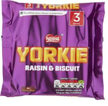 Yorkie Raisin and Biscuit Chocolate, 3x44g SEALED UK STOCK