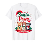 Santa Paws is Coming To Town Christmas Dog T-Shirt