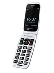 Geemarc CL8700-4G Amplified Clamshell Mobile Phone with Large Keys, SOS Function and One-touch Memory Buttons - Bluetooth and Hearing Aid Compatible - For Hearing Impaired - Unlocked - UK Version