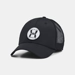 Casquette trucker Under Armour Blitzing pour homme Noir / Noir / Blanc TAILLE UNIQUE