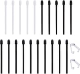 20pcs Pointes De Rechange Pour Stylet Pour Boox, 2 Matériaux Remplacement Pour Stylet Avec 2pcs Pinces Compatibles Avec Boox Pen Plus Pen2 Pro Max Lumi2 Note Air2 Note 5 Nova Air C