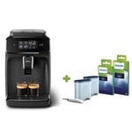 Machine expresso broyeur automatique - PHILIPS - EP1200/00 - 1500 W - 275 g de grains - Noir + Kit d'entretien AquaClean