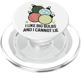 I like Big Bulbs and I cannot lie Men Women Funny Christmas PopSockets PopGrip for MagSafe