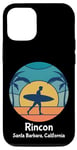 Coque pour iPhone 13 Rincon Santa Barbara California Surf Vintage Surfer Beach