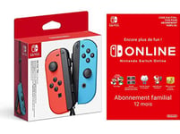 2 Grips Manettes et 2 Grips Volants noirs pour Joy-Con Nintendo Switch/OLED  - Support écran OFFERT - Idéal pour jouer en multijoueur et en déplacement