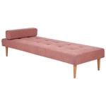 Chaise Longue En Tissu Rose Niort