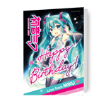 Hatsune Miku Birthday Card Anime Birthday Card Includes Envelope 7x5 Inches