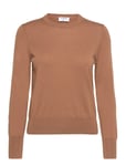 Merino R-Neck Sweater Brown Filippa K