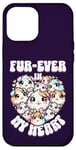 Coque pour iPhone 12 Pro Max Fur-ever in My Heart Kawaii Cochon d'Inde Cœur