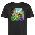 Tränings-T-shirt | Sport-T-shirt för Vuxen Minecraft svart Medium